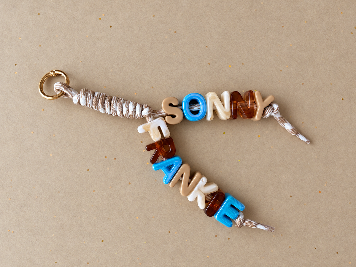 Moonlight Double Name Bag Charm