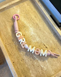 “Girl mum/mom” bag charm