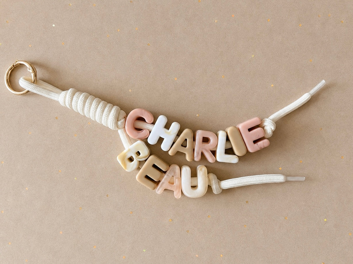 Moonlight Double Name Bag Charm